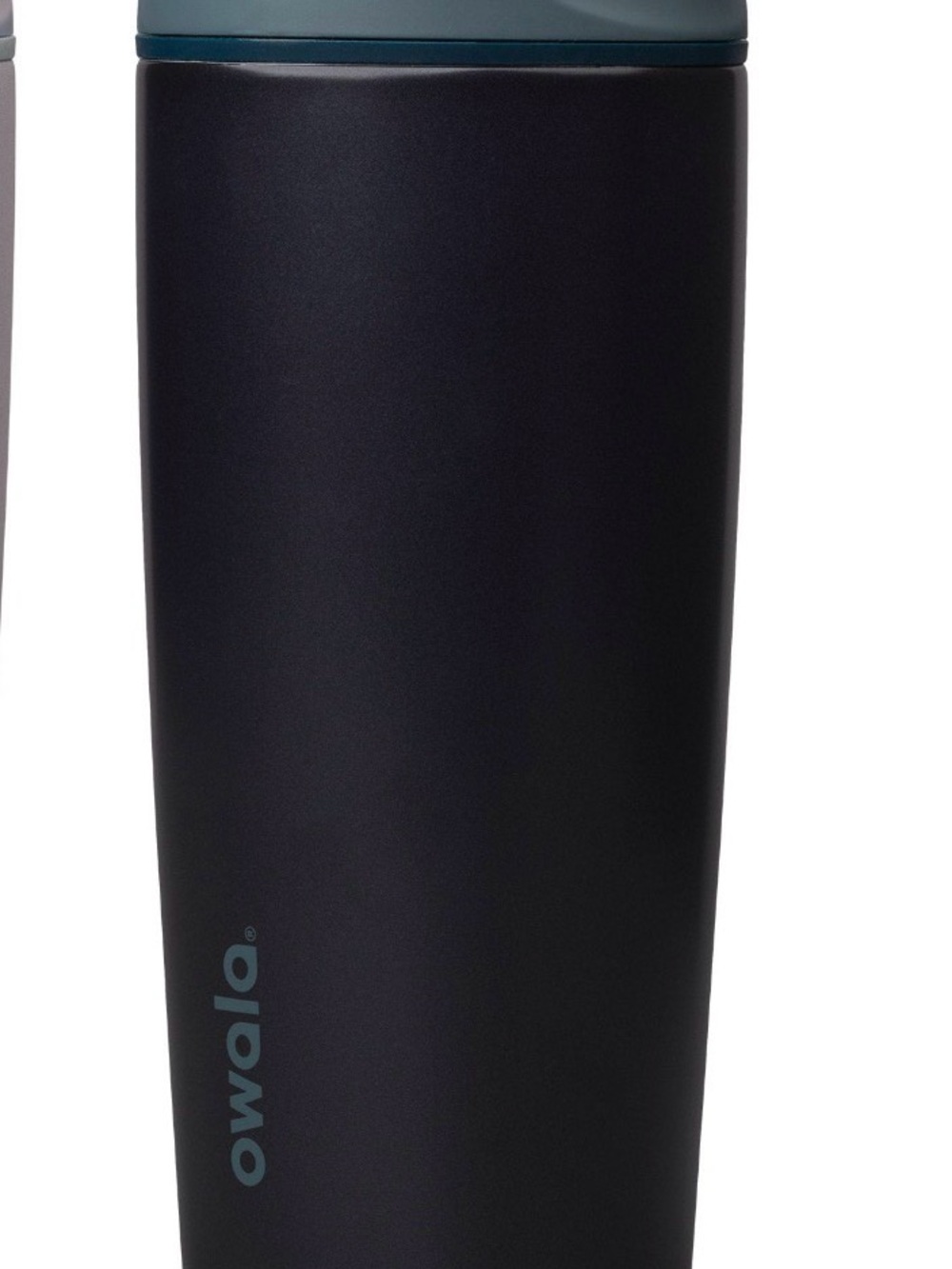 Owala Matte Black Travel Mug with Teal Lid